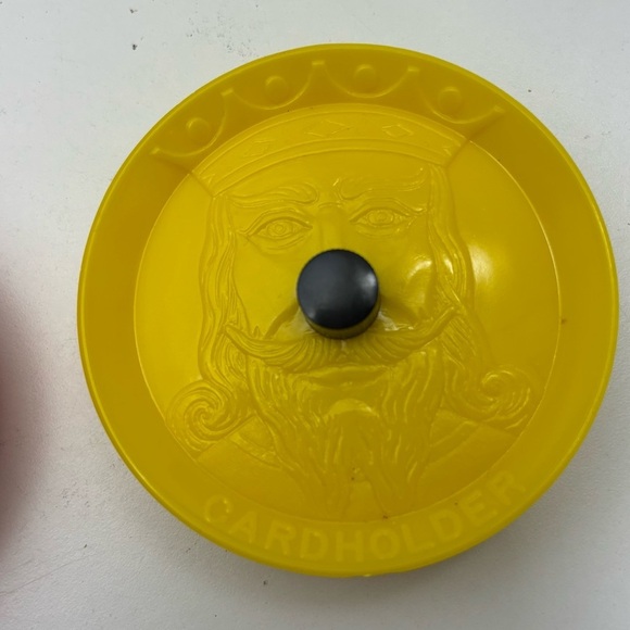 Set of 4 vintage plastic  playing card holders with original box - Picture 5 of 11